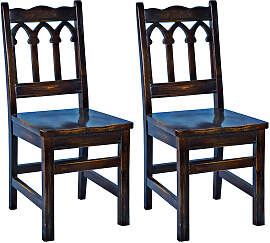 Holzstuhl Gothic (2er-Set)