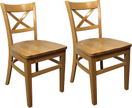 Holzstuhl Reluna Holzsitz (2er-Set)