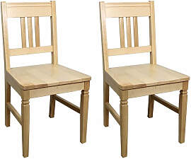 Holzstuhl Samo Holzsitz (2er-Set)