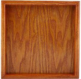 Holztablett Serviertablett aus Holz, quadratisch,