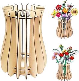 Holzvasen Für Lego Blumen,Vase Für Lego