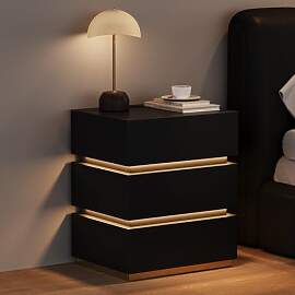 Homary LED Smart Nachttisch mit kabelloser