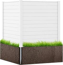 HOMASIS Gartenzaun 2 Stück, dekorative