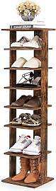 HOMASIS Schuhregal mit 8 Ebenen, höheverstellbar