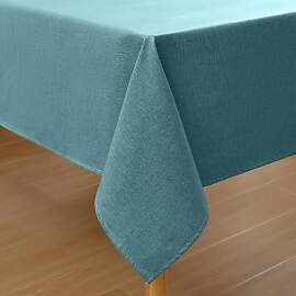 Homaxy - Tischdecke Leinenoptik abwaschbar