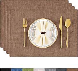 Homaxy Tischsets Abwaschbar 4er Set, Platzsets