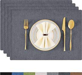 Homaxy Tischsets Abwaschbar 4er Set, Platzsets