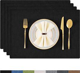 Homaxy Tischsets Abwaschbar 4er Set, Platzsets