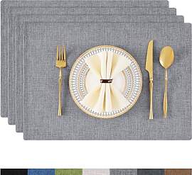Homaxy Tischsets Abwaschbar 4er Set, Platzsets
