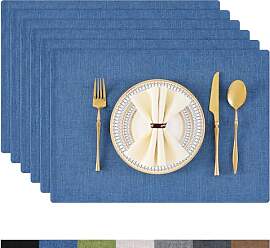 Homaxy Tischsets Abwaschbar 6er Set, Platzsets