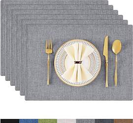 Homaxy Tischsets Abwaschbar 6er Set, Platzsets