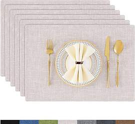 Homaxy Tischsets Abwaschbar 6er Set, Platzsets
