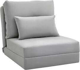 HOMCOM 2 in 1 Schlafsessel Klappbar Schlafsofa mit 