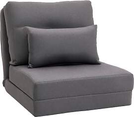 HOMCOM 2 in 1 Schlafsessel Klappbar Schlafsofa mit 