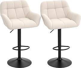 HOMCOM 2er-Set Barhocker Barstuhl