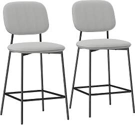 HOMCOM 2er-Set Barhocker, Bistrohocker mit