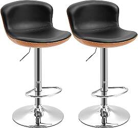 HOMCOM 2er-Set Barhocker, Bistrohocker mit