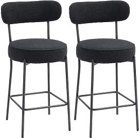 HOMCOM Barhocker 2er Set Barstühle,