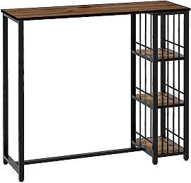 HOMCOM Bartisch Stehtisch Tresentisch mit 3