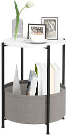 HOMCOM Beistelltisch Runder Nachttisch mit einem