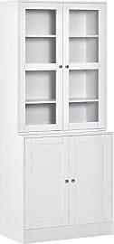 HOMCOM Bücherregal Bücherschrank mit 6 Fächern, 