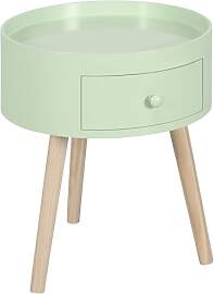 HOMCOM Couchtisch – Nachttisch – runder