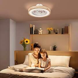 HOMCOM Deckenventilator mit Beleuchtung und