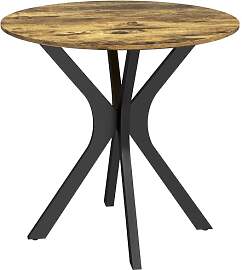 HOMCOM Esstisch 78 x 78 cm Runder Küchentisch