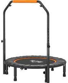 HOMCOM Fitness-Trampolin schwarz B/H/L: ca.