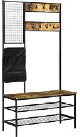 HOMCOM Garderobe braun Spanplatte B/H/L: ca.