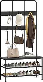 HOMCOM Garderobenständer, Kleiderständer mit