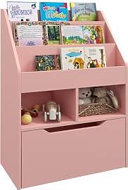 HOMCOM Kinder Bücherregal Kinderregal mit