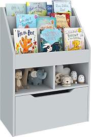 HOMCOM Kinder Bücherregal Kinderregal mit