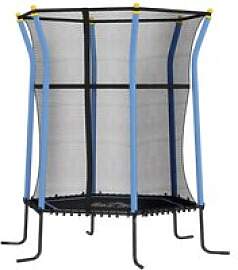 HOMCOM Kindertrampolin blau B/H/L: ca.