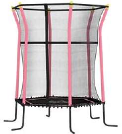 HOMCOM Kindertrampolin rosa B/H/L: ca.
