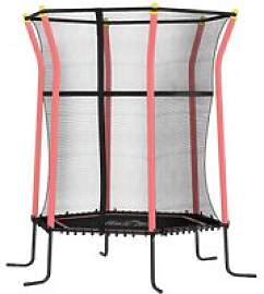 HOMCOM Kindertrampolin rot B/H/L: ca.