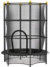 HOMCOM Kindertrampolin schwarz B/H/L: ca.
