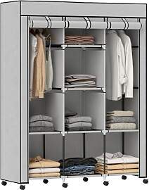 HOMCOM Kleiderschrank Stoffschrank mit
