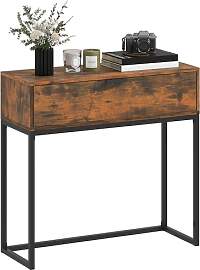 HOMCOM Konsolentisch Flurtisch mit Schublade,