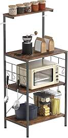 HOMCOM Küchenregal Küchen-Organizer mit 8 Haken, 