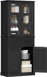 HOMCOM Küchenschrank Hochschrank Buffetschrank