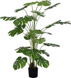 HOMCOM Künstliche Pflanzen, Kunst Monstera