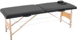 HOMCOM Massageliege schwarz Holz B/H/L: ca.