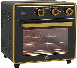 HOMCOM Minibackofen mit Umluft 20L Mini Ofen mit