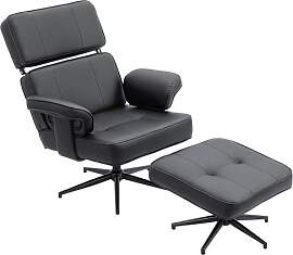 HOMCOM Relaxsessel mit Hocker, Fernsehsessel mit