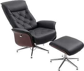 HOMCOM Relaxsessel mit Hocker Fernsehsessel
