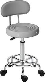 HOMCOM Rollhocker höhenverstellbar Drehhocker