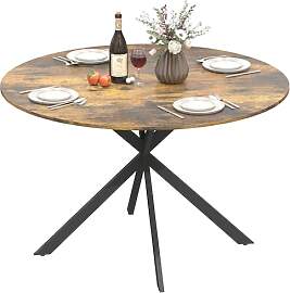 HOMCOM Runder Esstisch für 4 Personen, Ø120 cm