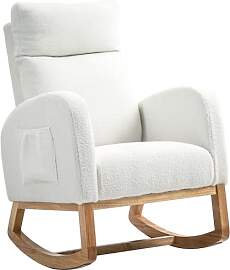 HOMCOM Schaukelstuhl, Schwingsessel,