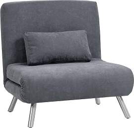 HOMCOM Schlafsessel 3-in-1 klappbar Schlafsofa mit 